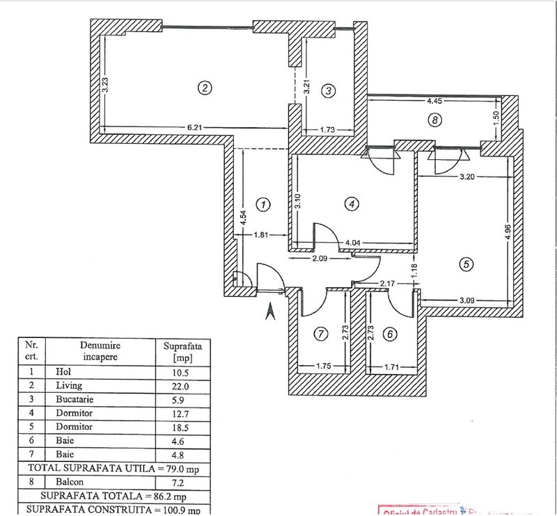 2025 One Cotroceni Park, 3 camere 101 mp, 2 Bai, Centrala, AC, Parcare